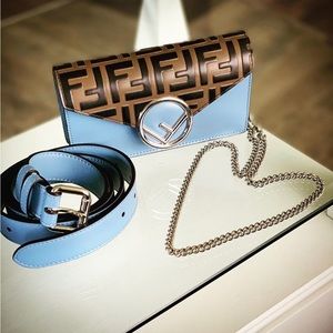 💙🤎 FENDI FF Crossbody/Belt Bag 💙🤎